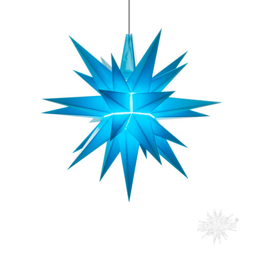 Stern A1e blau, ca. 13 cm, Plastik