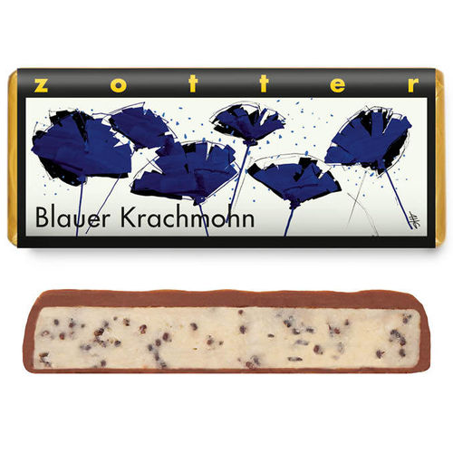 Zotter Bio+Fair Schokolade Blauer Krachmohn