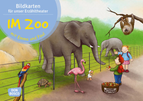 Kamishibai Bildkartenset -Im Zoo mit Emma und Paul-