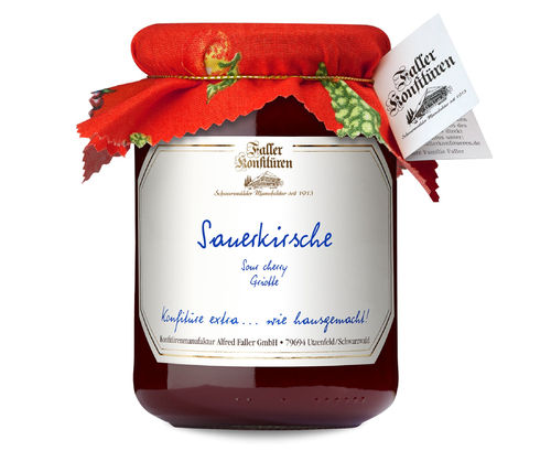 Faller Sauerkirsch-Konfitüre extra 330g -60% Frucht